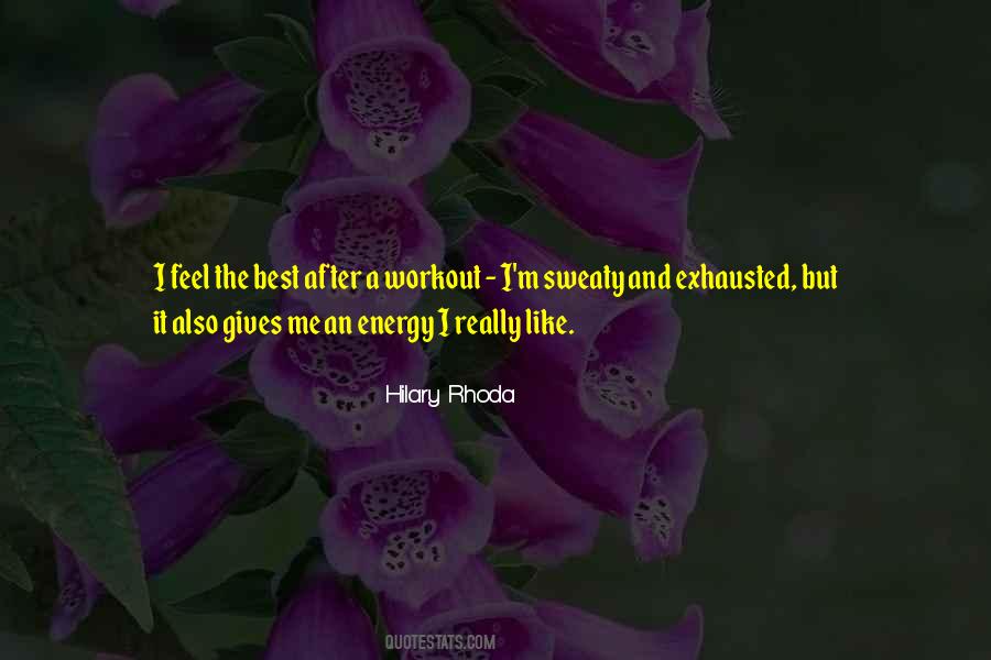 Energy Workout Quotes #946065