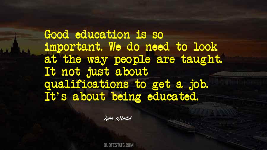 Education Important Quotes #316812