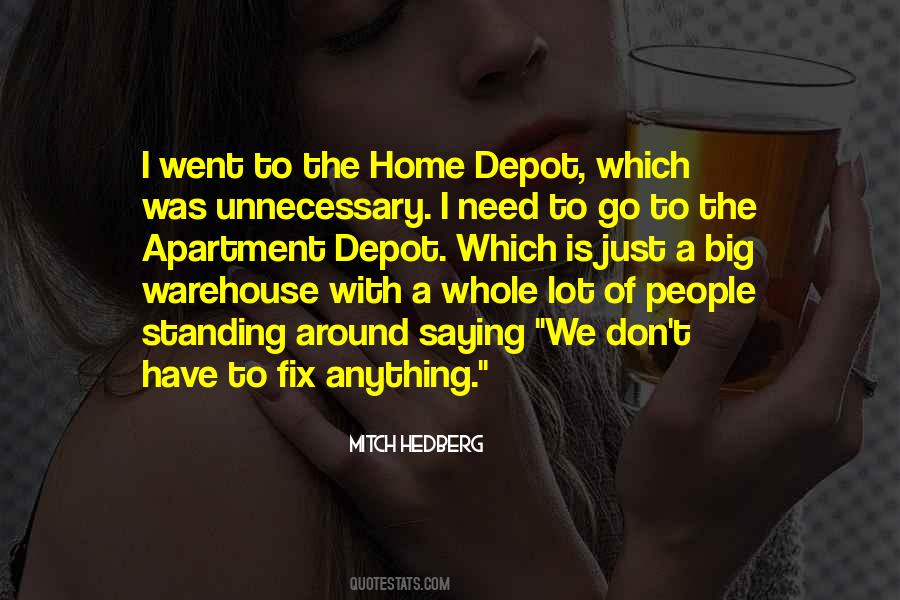 Funny Home Depot Quotes #1289234