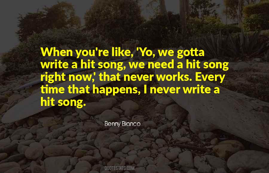 Hit Song Quotes #860480