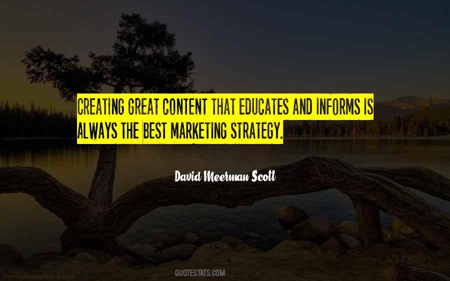 Best Marketing Strategy Quotes #1462913