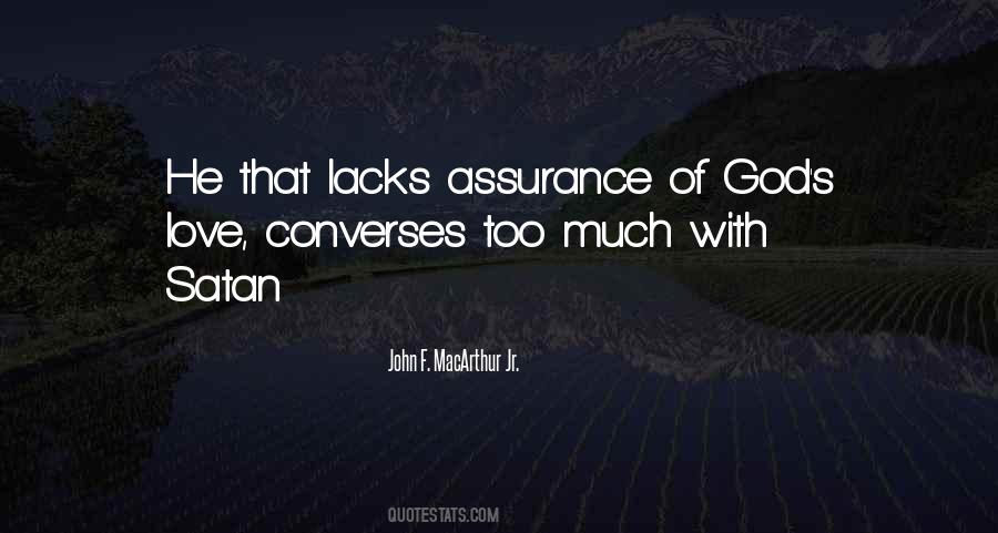 Assurance Love Quotes #1376920