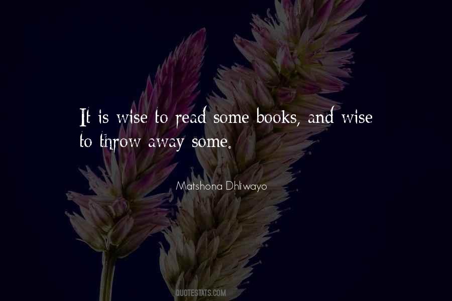 Wise Book Quotes #498048