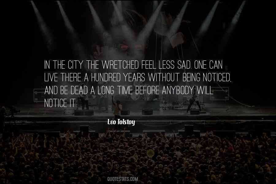 Sad City Quotes #905716