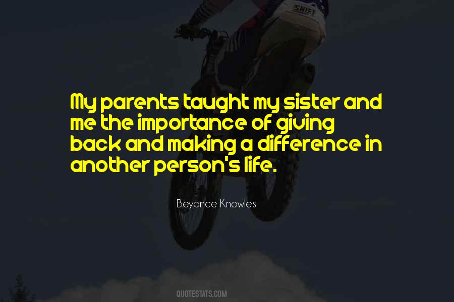 Quotes About Importance Of Giving Back #1768412