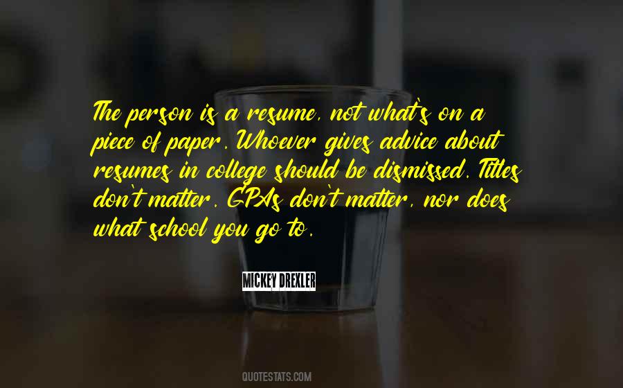 School Advice Quotes #1850594
