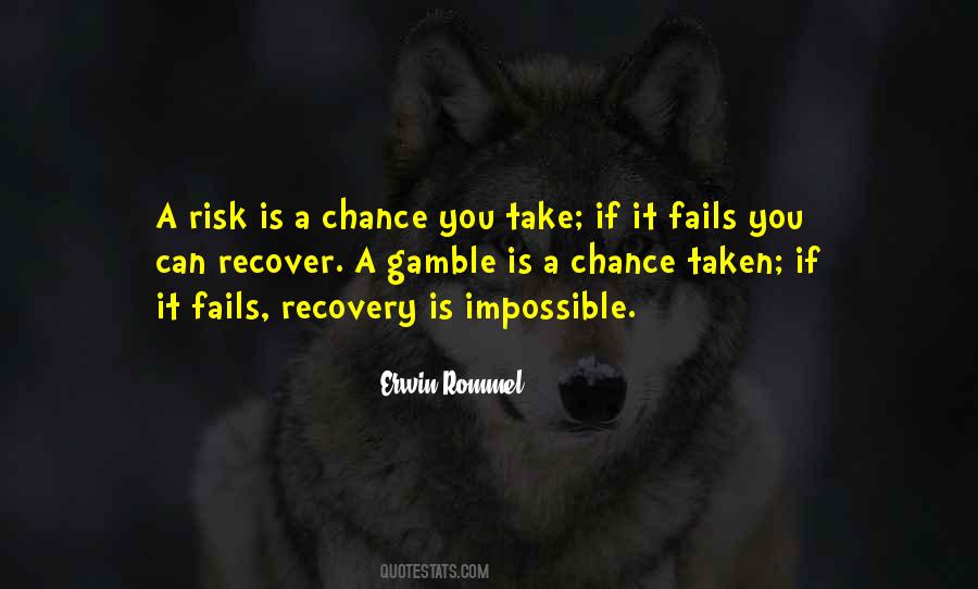 Quotes About Chance Risk #917528
