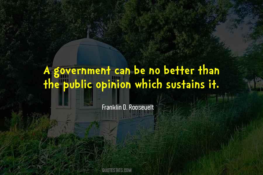 Quotes About Better Government #228283