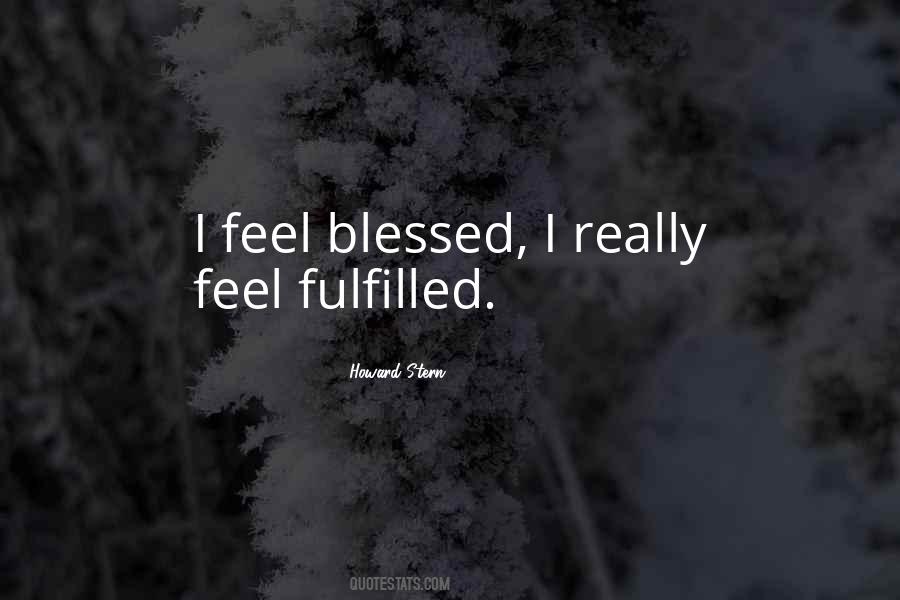 Feel Blessed Quotes #1362631