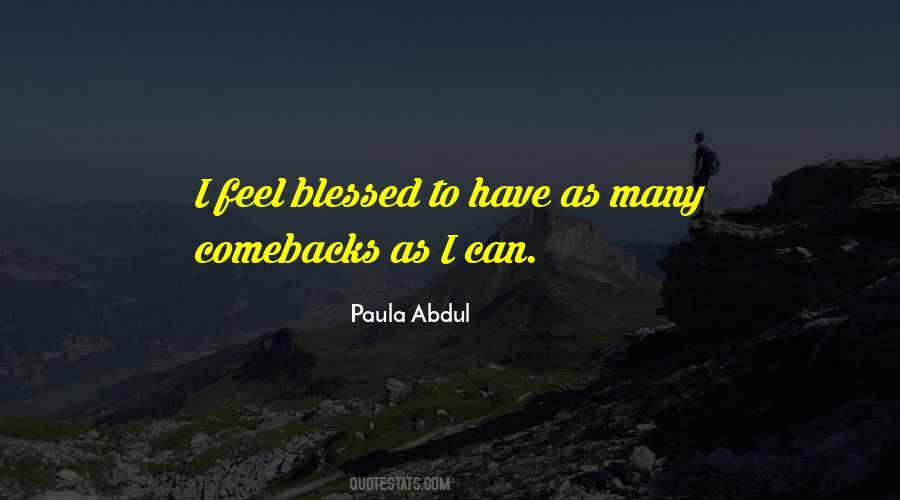 Feel Blessed Quotes #1633654