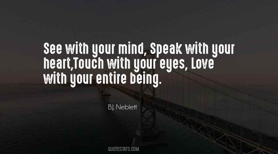Speak With Your Eyes Quotes #171505