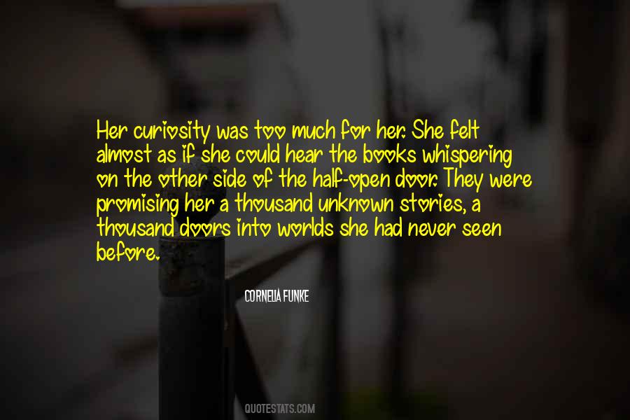Open The Door For Her Quotes #1374560
