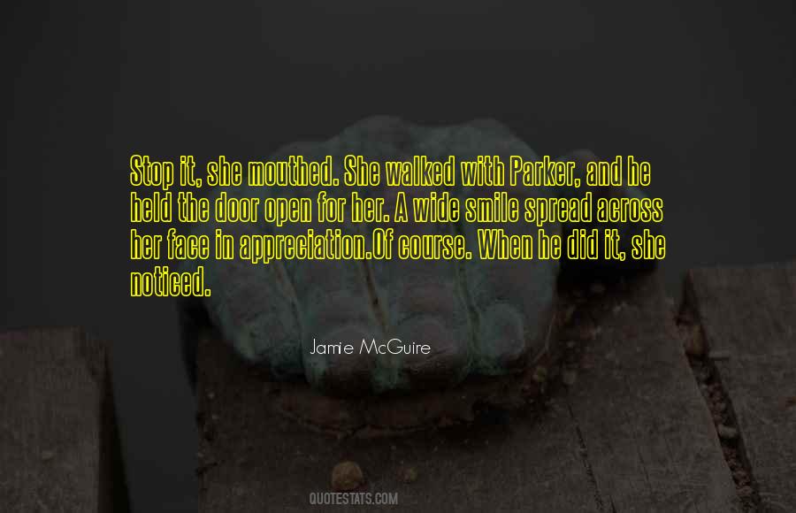 Open The Door For Her Quotes #1582414