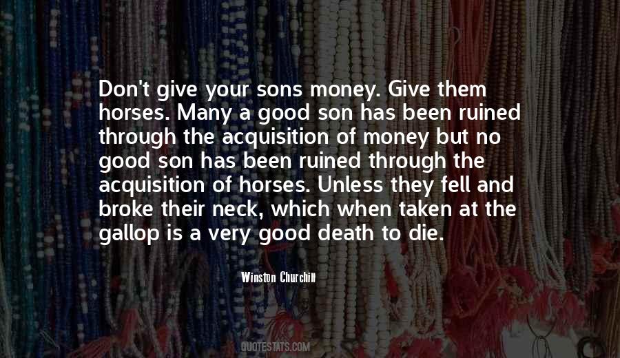 Money Death Quotes #7286