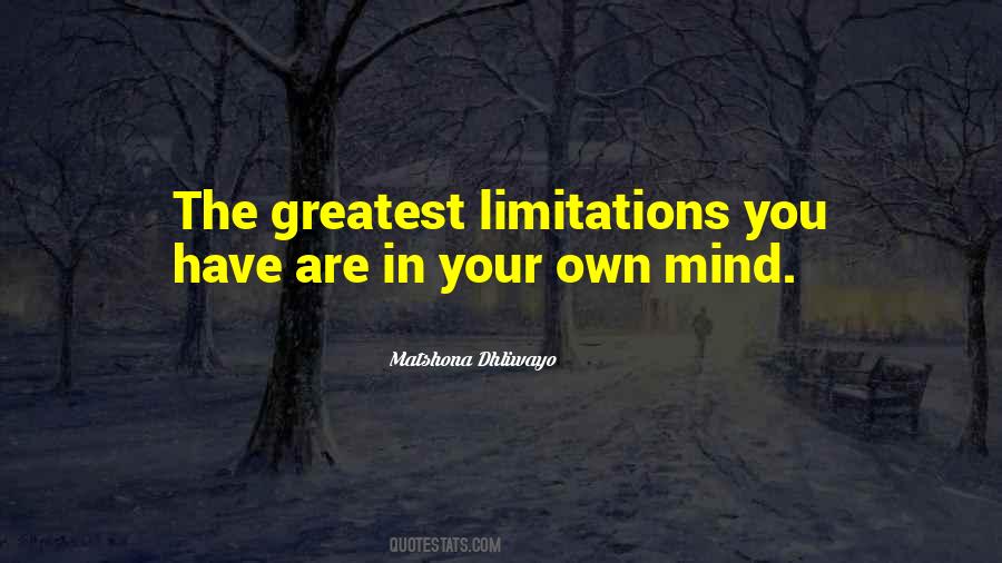 Own Mind Quotes #1304064