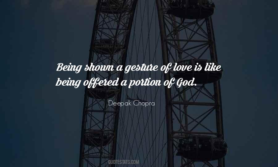 Quotes About Gestures Of Love #378655