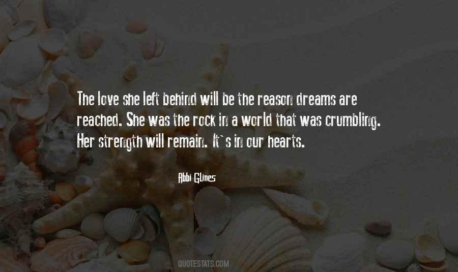 Left Behind Love Quotes #1259209