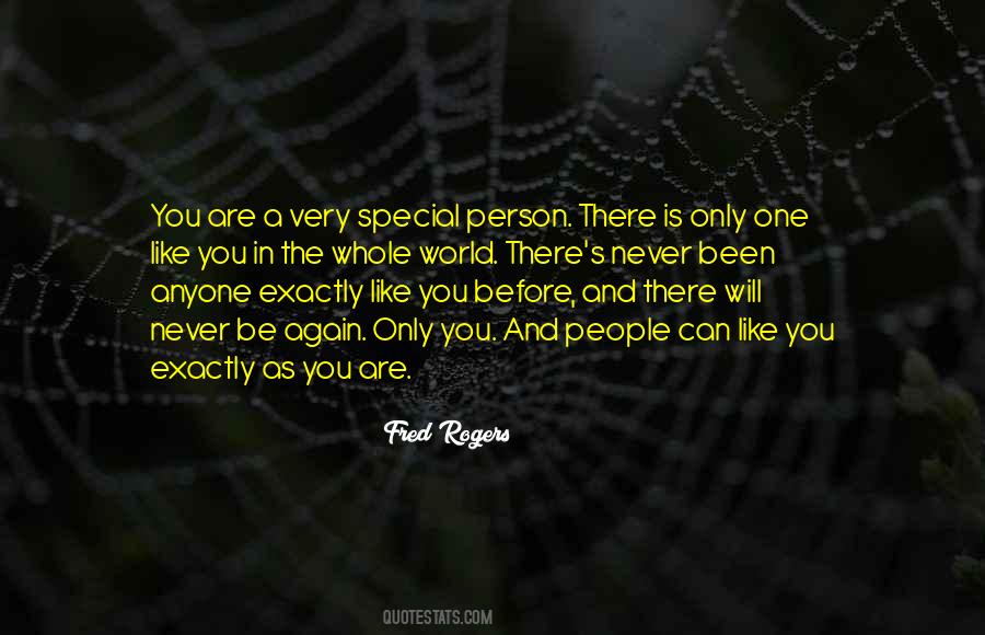 One Person You Are The World Quotes #336351