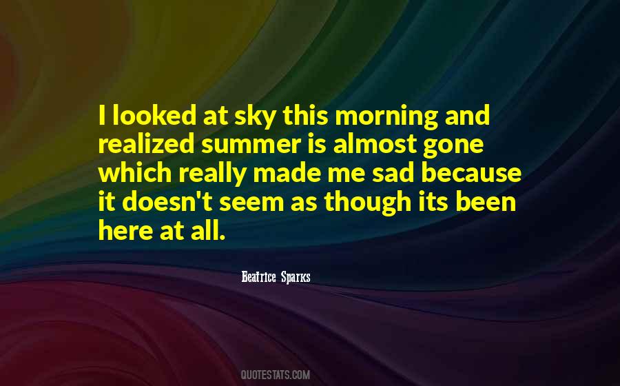 Summer Morning Quotes #1216227