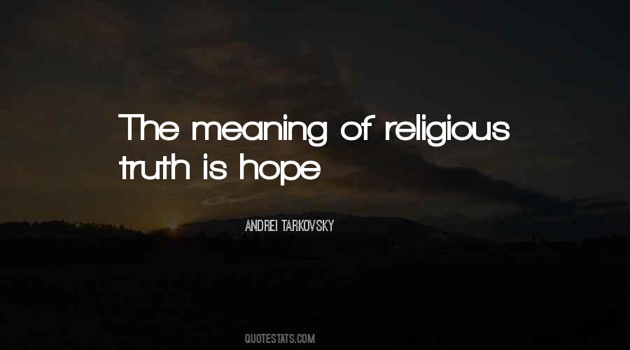Religious Hope Quotes #1264915