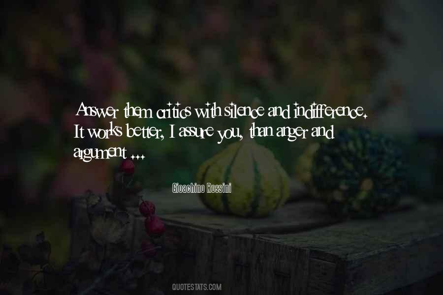 Silence And Indifference Quotes #554808