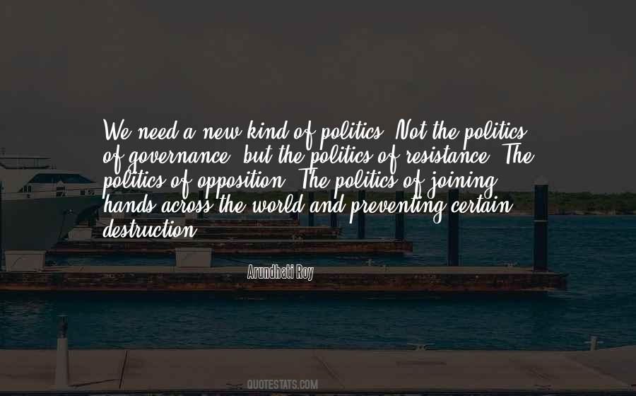 Opposition Politics Quotes #167750