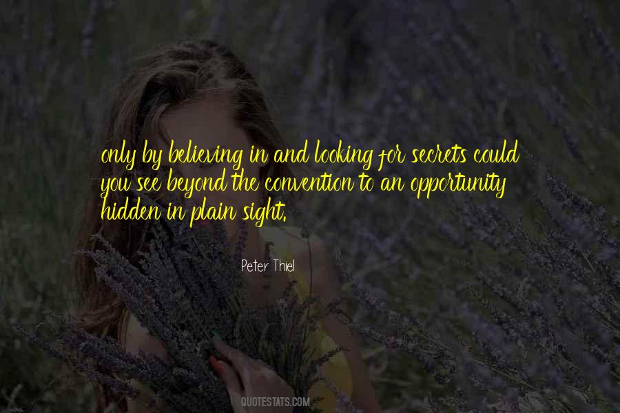 Hidden In Plain Sight Quotes #1057045