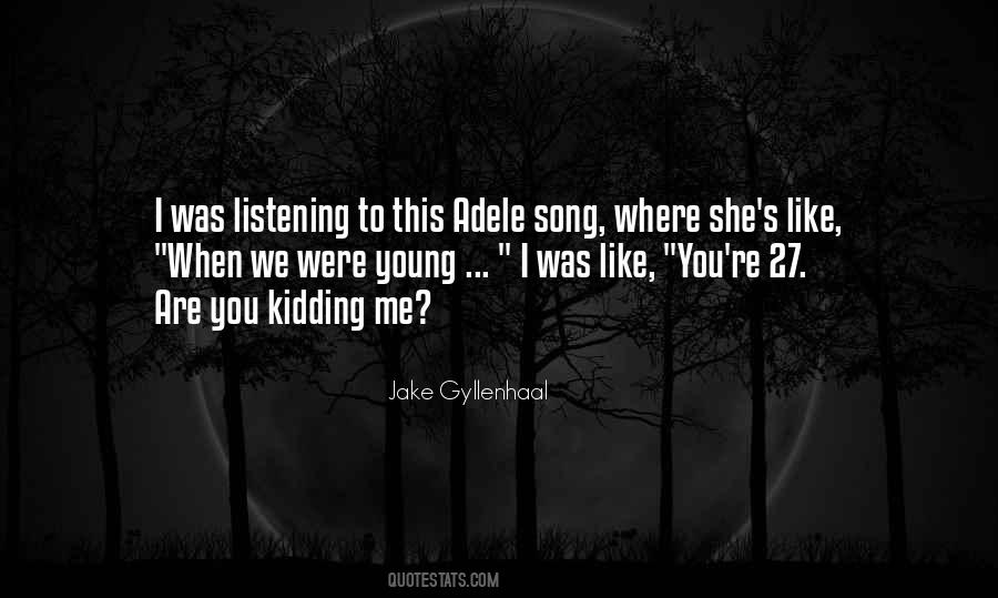 Adele Song Quotes #721196