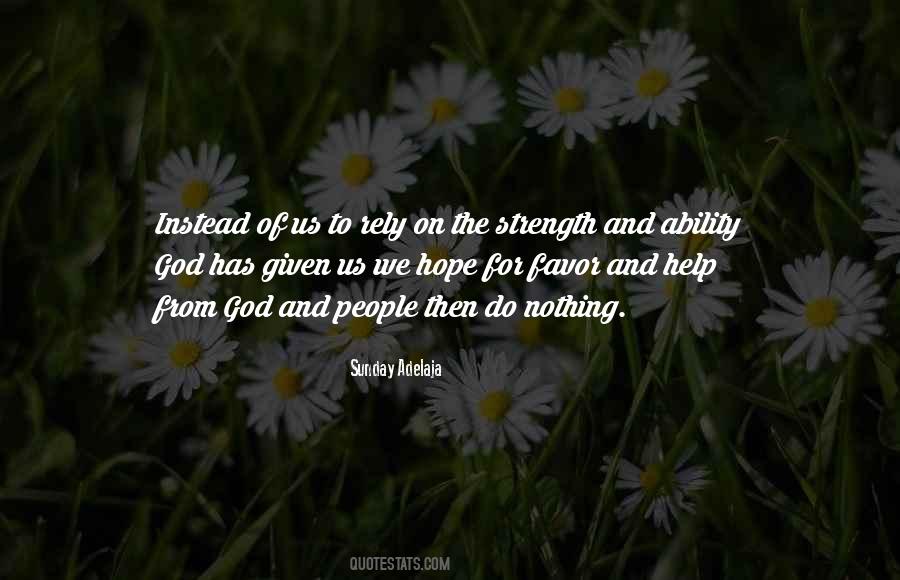 The Favor Of God Quotes #1334066