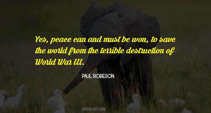 Quotes About The Destruction Of The World #1050900