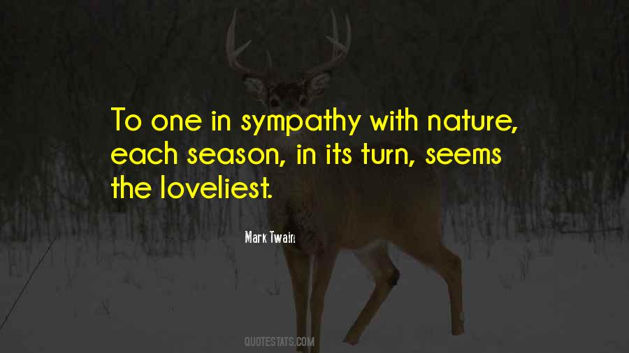 Nature Sympathy Quotes #1413282