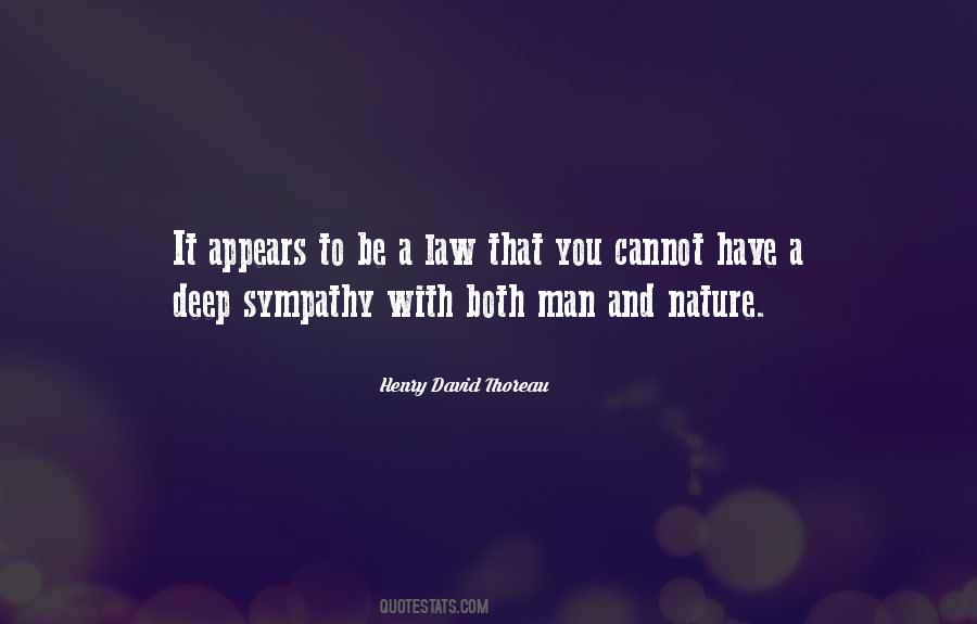 Nature Sympathy Quotes #864525