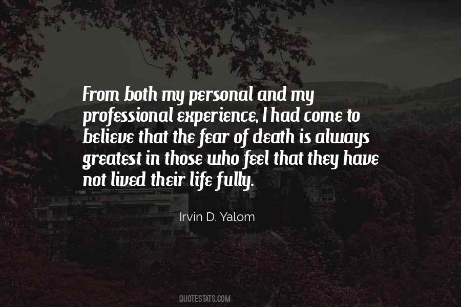 A Life Fully Lived Quotes #1315132