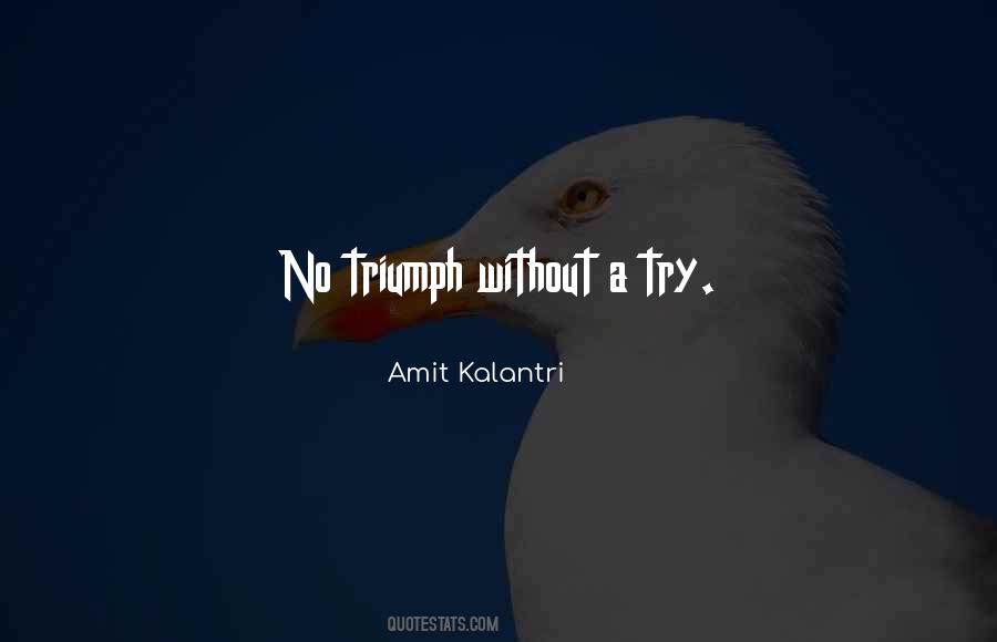 Try And Triumph Quotes #324371