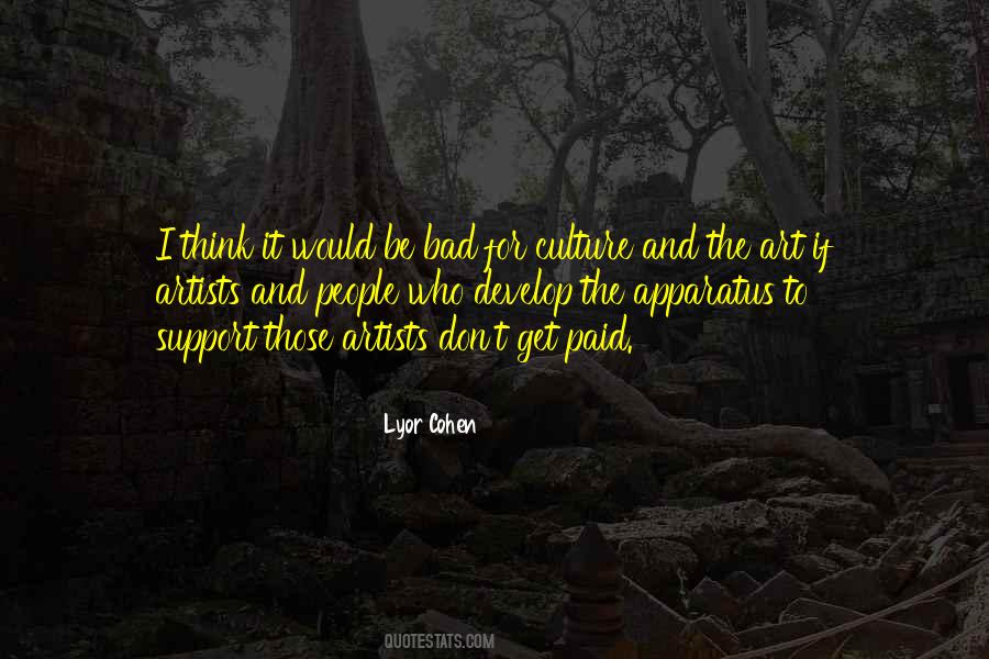 Support Artists Quotes #1464419