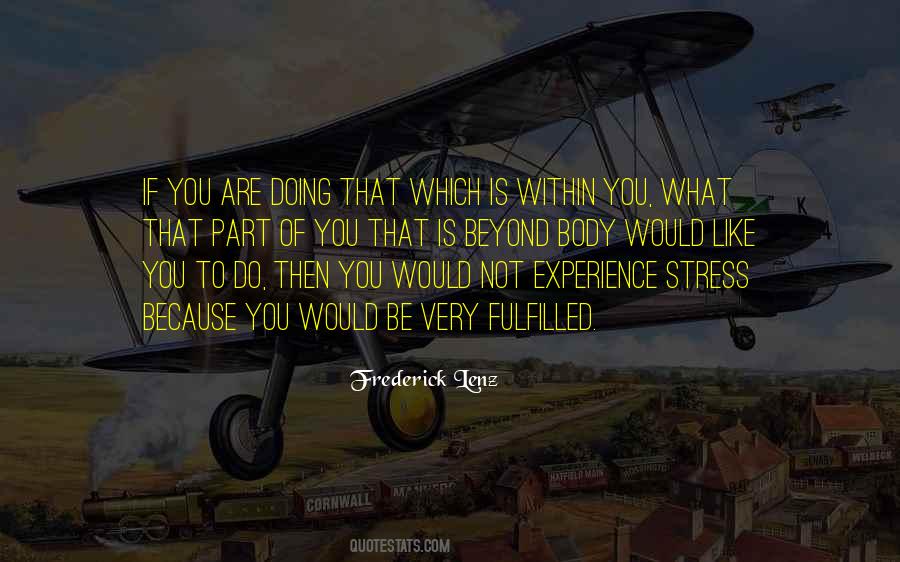 Not Stress Quotes #1236395