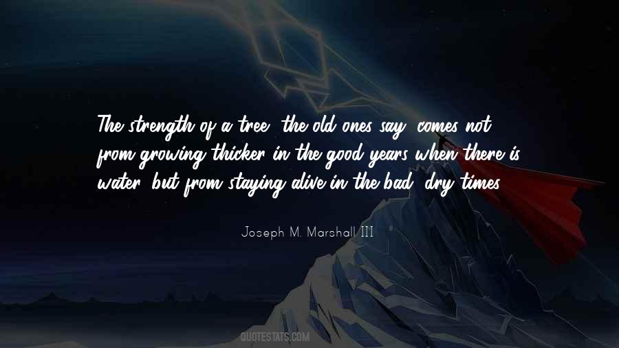 Strength Of A Tree Quotes #1122017