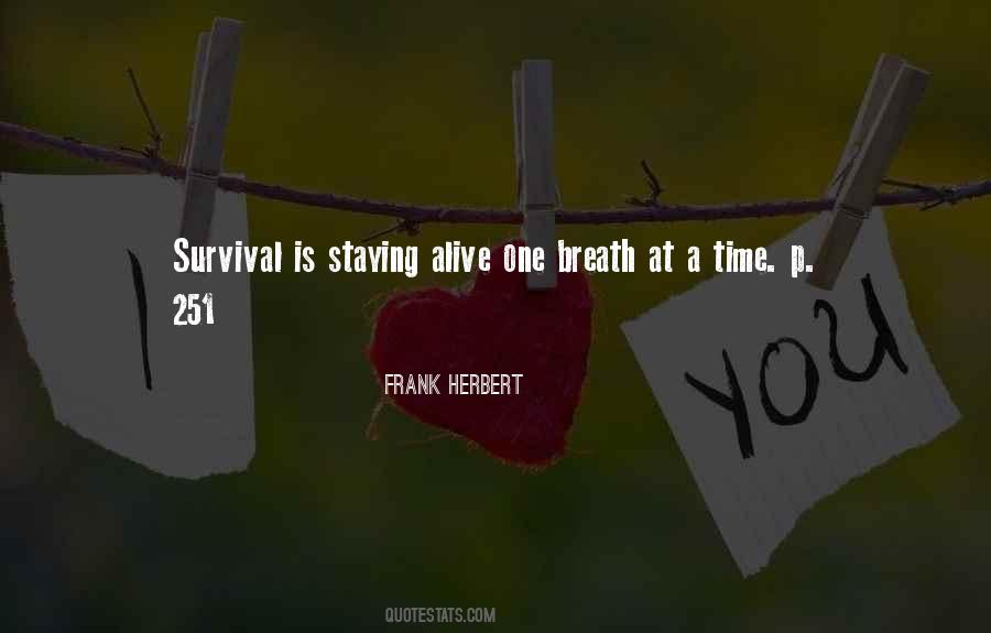 Survival Time Quotes #888429