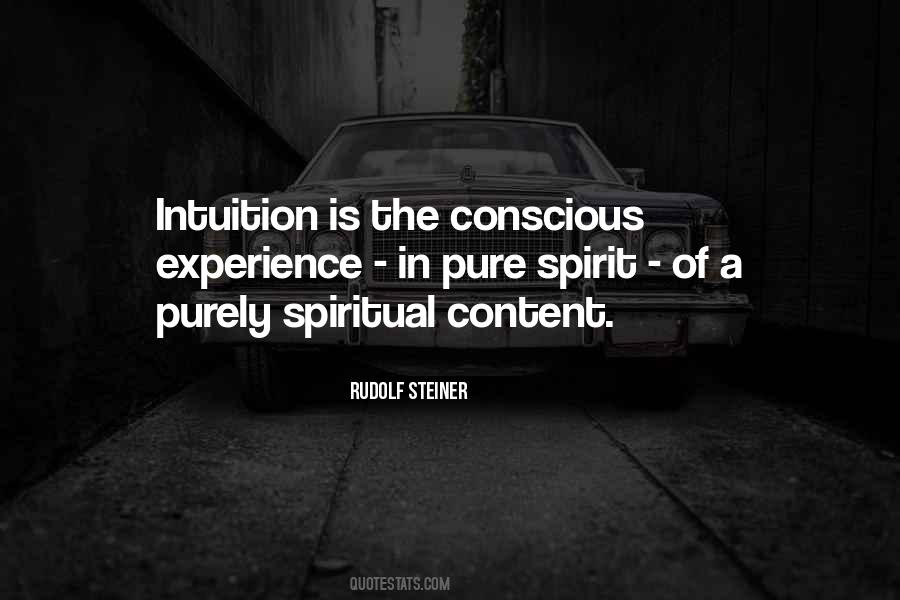 Spiritual Intuition Quotes #259914