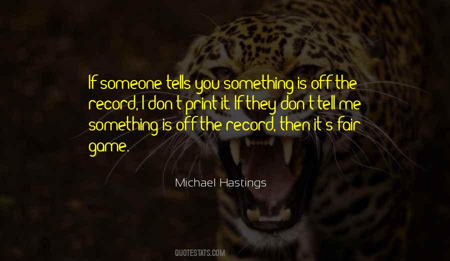 Off The Record Quotes #486526
