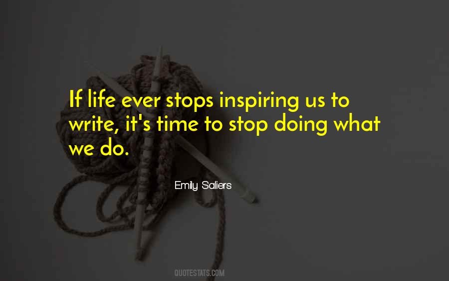 Stop Life Quotes #131601