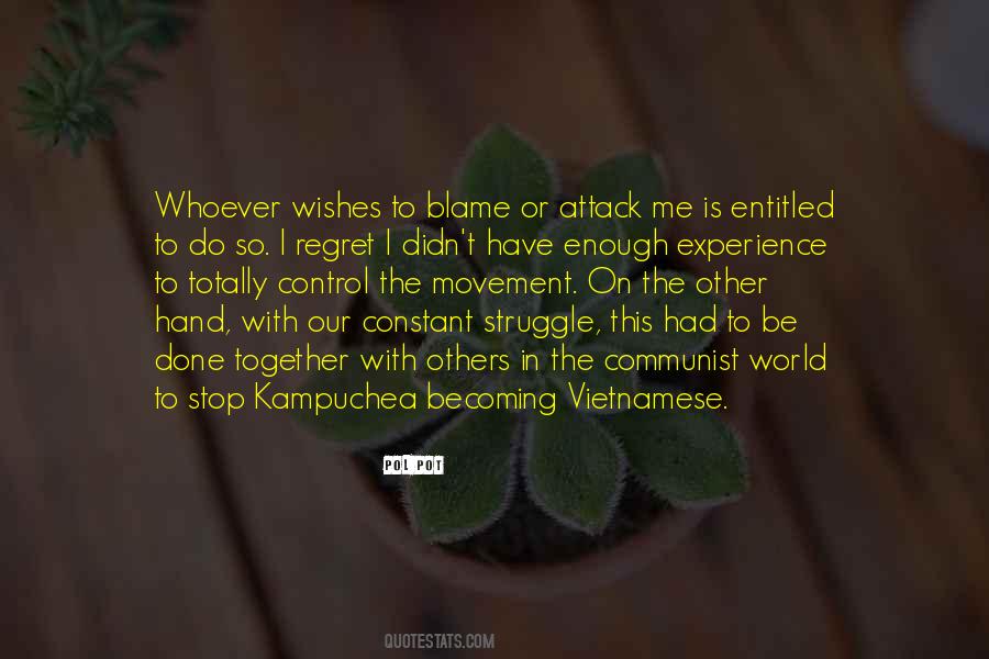 Blame On Me Quotes #553711