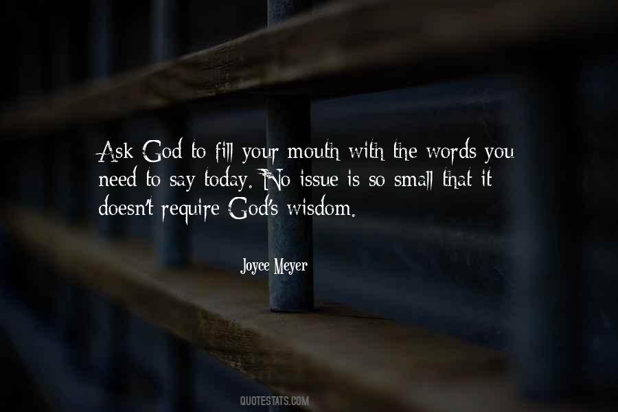 Ask God For Wisdom Quotes #1017443