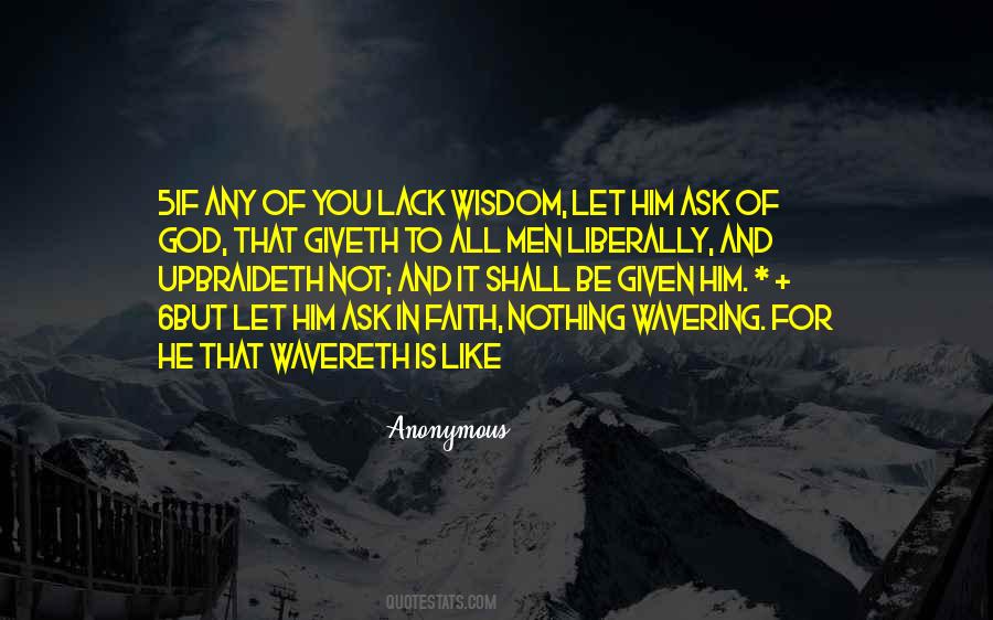 Ask God For Wisdom Quotes #1675170