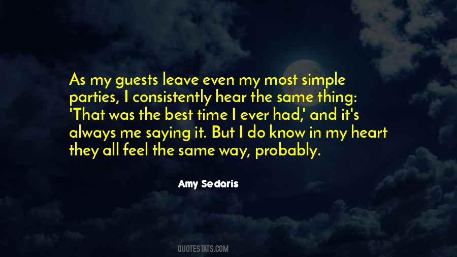 Simple Party Quotes #1464261