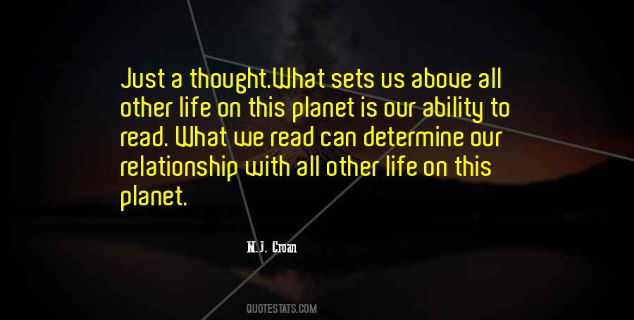 Life On Our Planet Quotes #1144687
