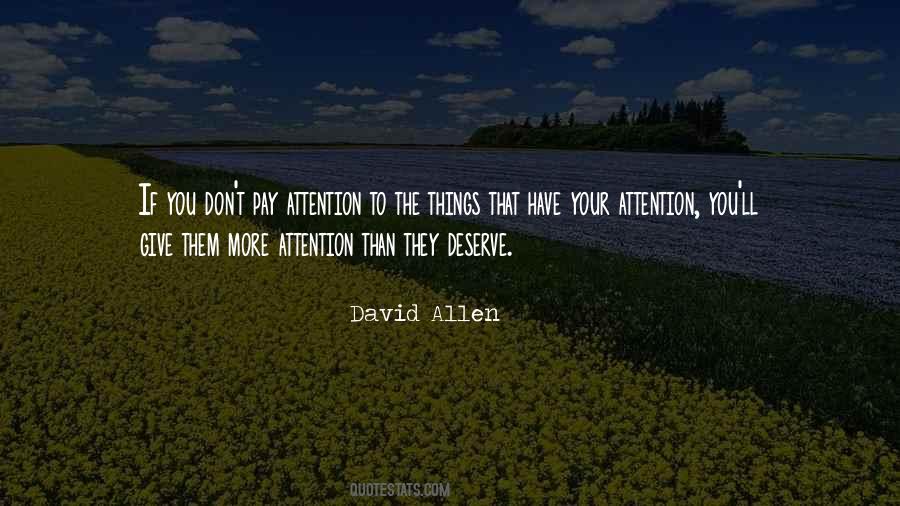 Giving Attention Quotes #609148