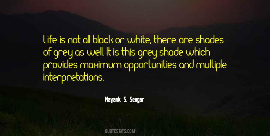 Black And White Shades Quotes #618540
