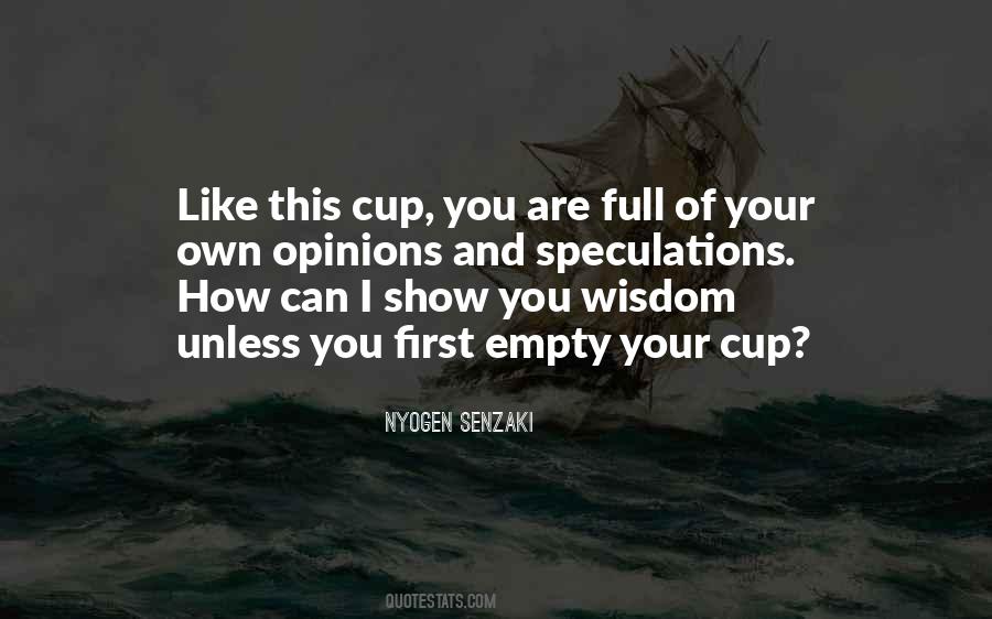 Cup Empty Quotes #798178