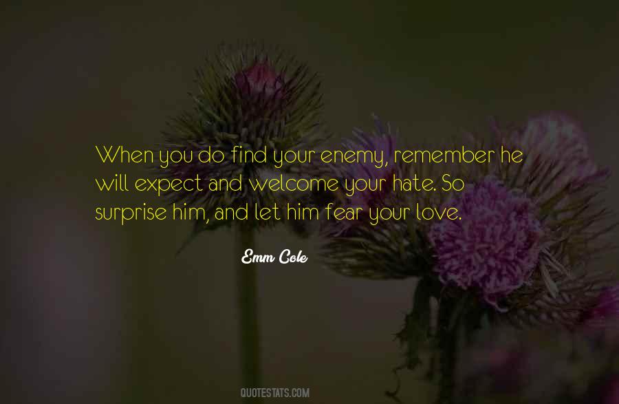 Hate Enemy Quotes #1710436